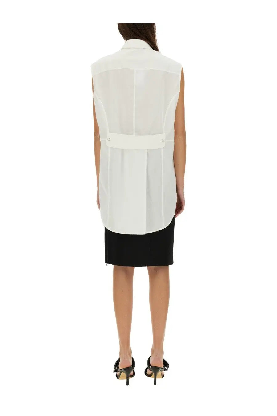 Helmut Lang Women's Apex Tail Shirt White, view 3
