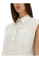 Helmut Lang Women's Apex Tail Shirt White, view 4