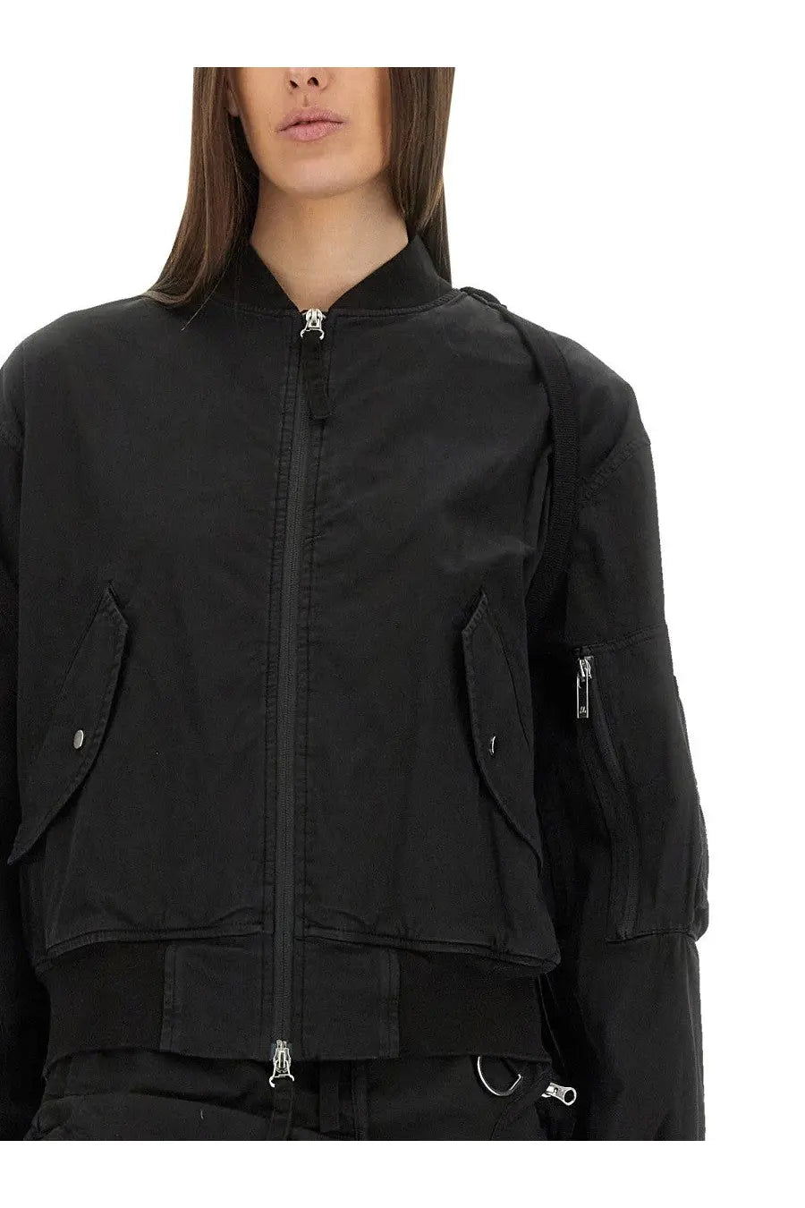 Helmut Lang Women's Bomber MA1 Black, view 4