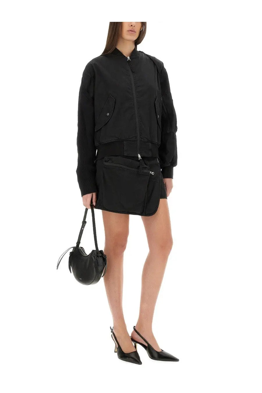 Helmut Lang Women's Bomber MA1 Black, view 2