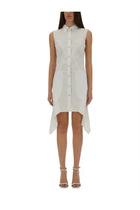 Helmut Lang Women's Bustier Shirt Dress White