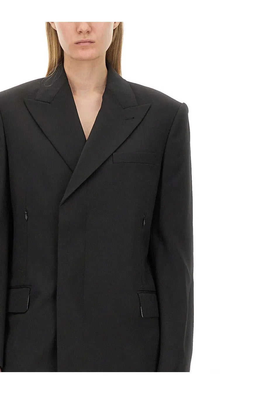 Helmut Lang Women's Oversize Fit Jacket Black, view 4