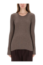 Helmut Lang Women's Ribbed Top Brown