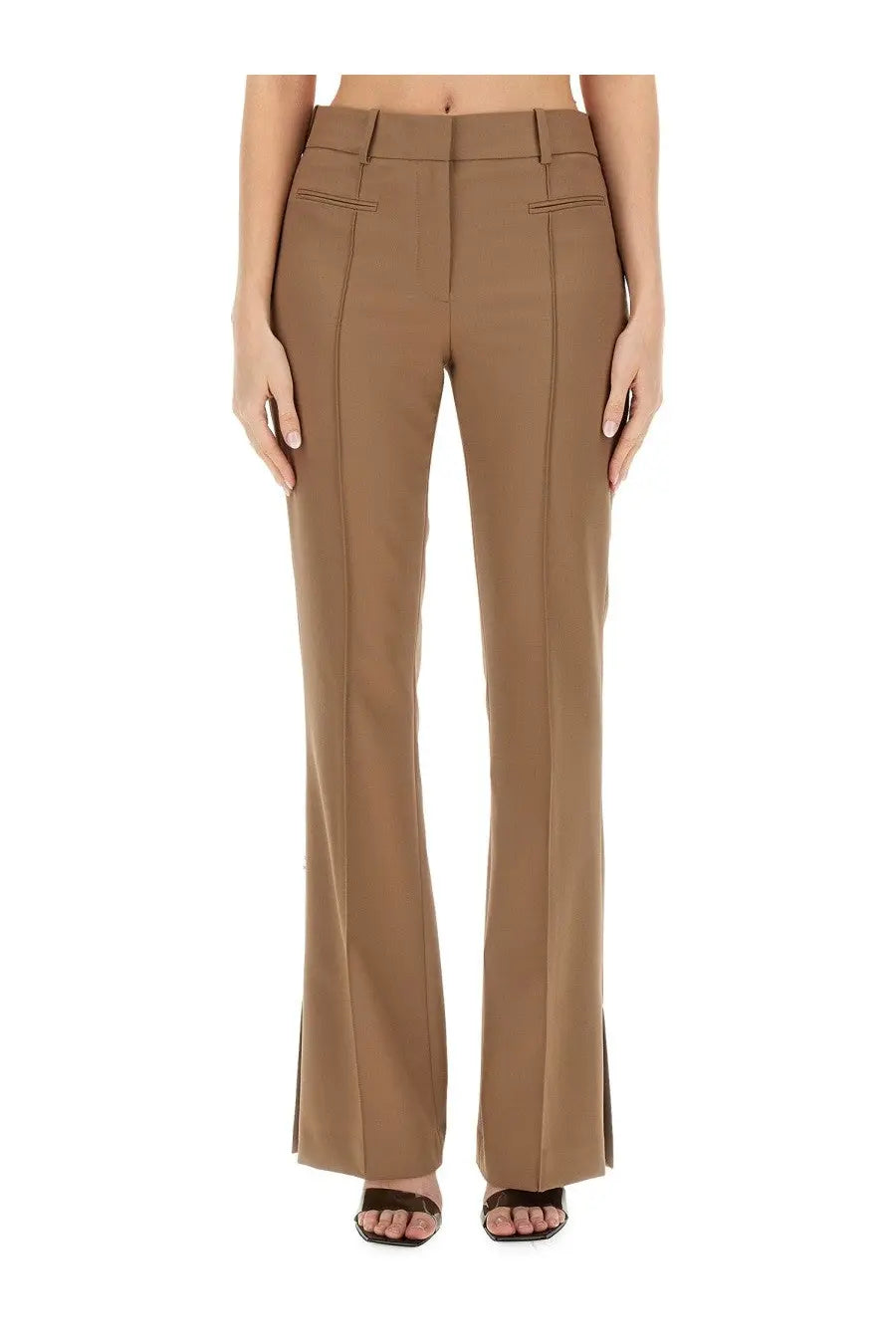 Helmut Lang Women's Slim Fit Pants Beige