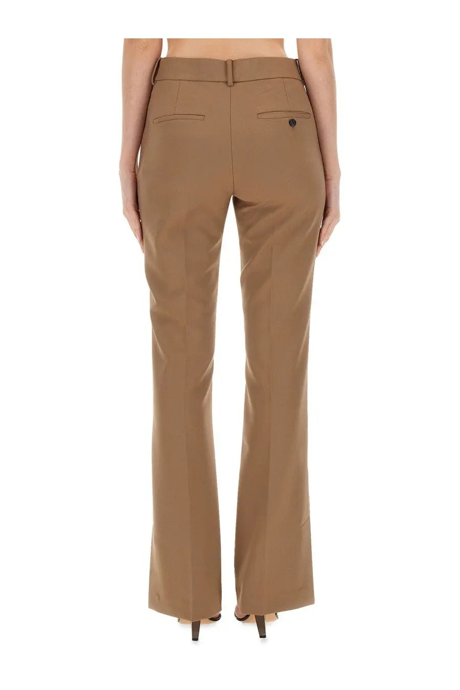 Helmut Lang Women's Slim Fit Pants Beige, view 4