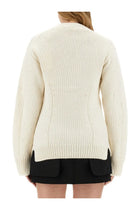 Helmut Lang Women's Tailored Cardigan White, view 3