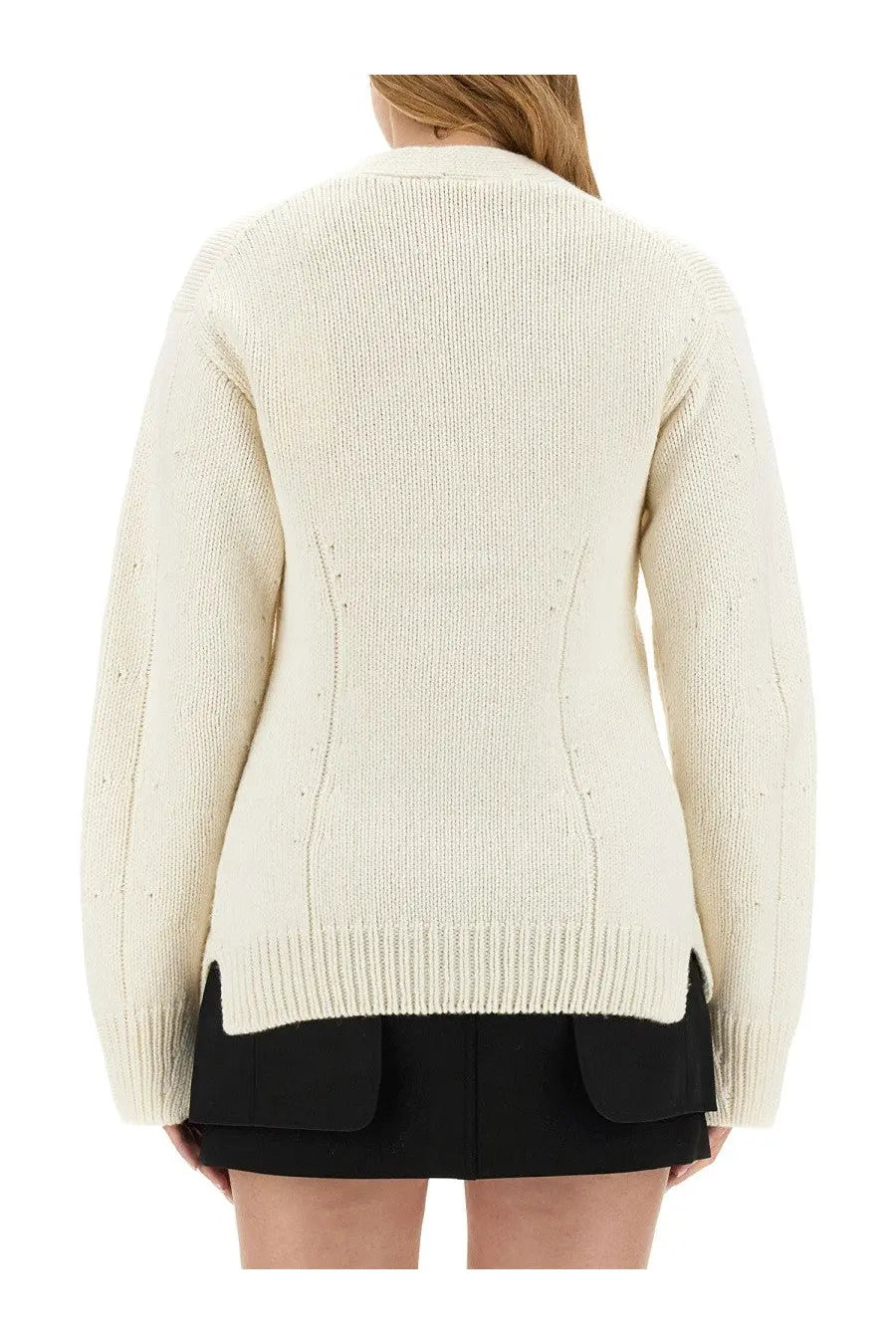Helmut Lang Women's Tailored Cardigan White, view 3