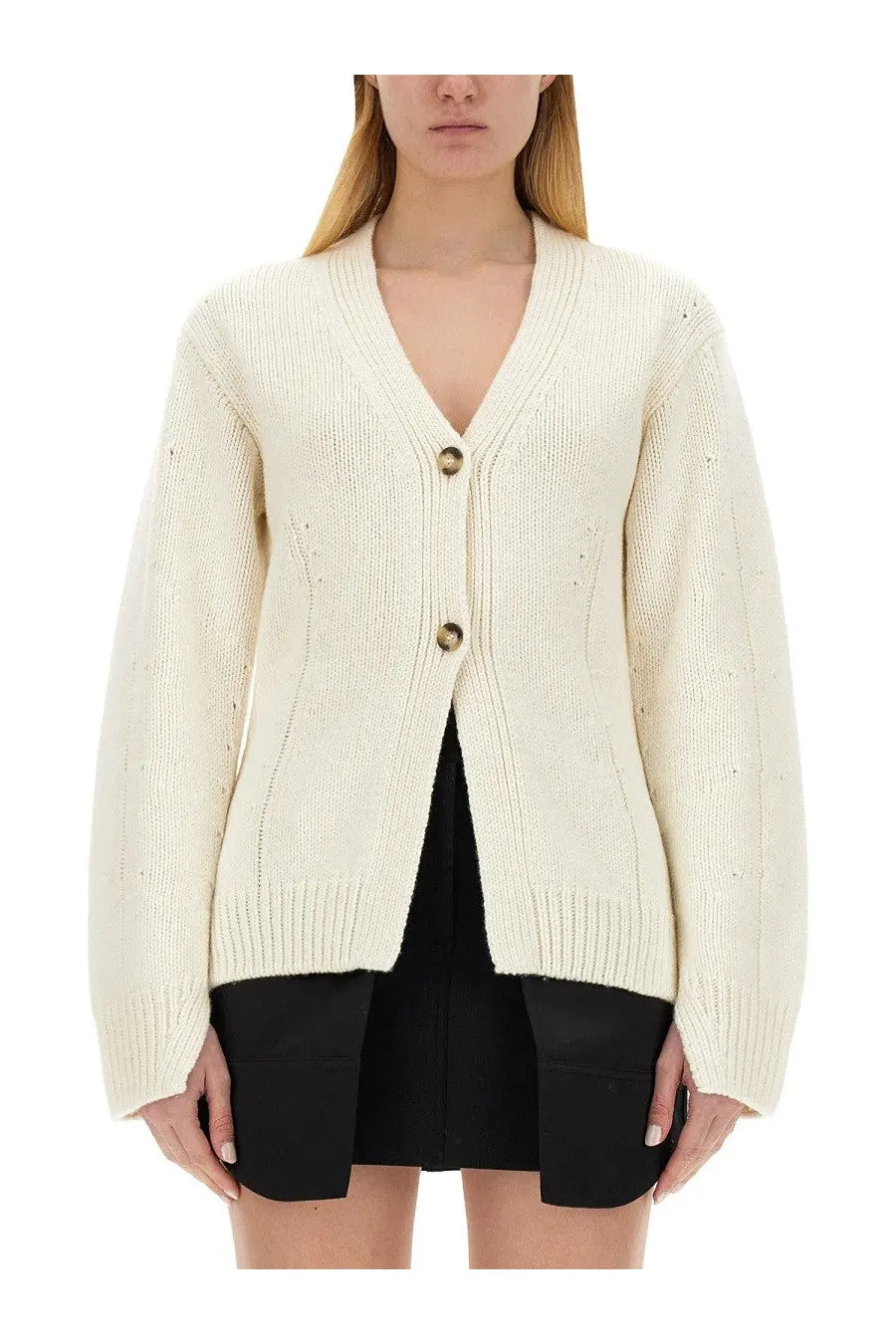Helmut Lang Women's Tailored Cardigan White