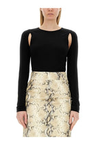 Helmut Lang Women's Top Cut Out Black