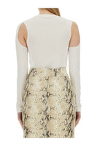 Helmut Lang Women's Top Cut Out White, view 3