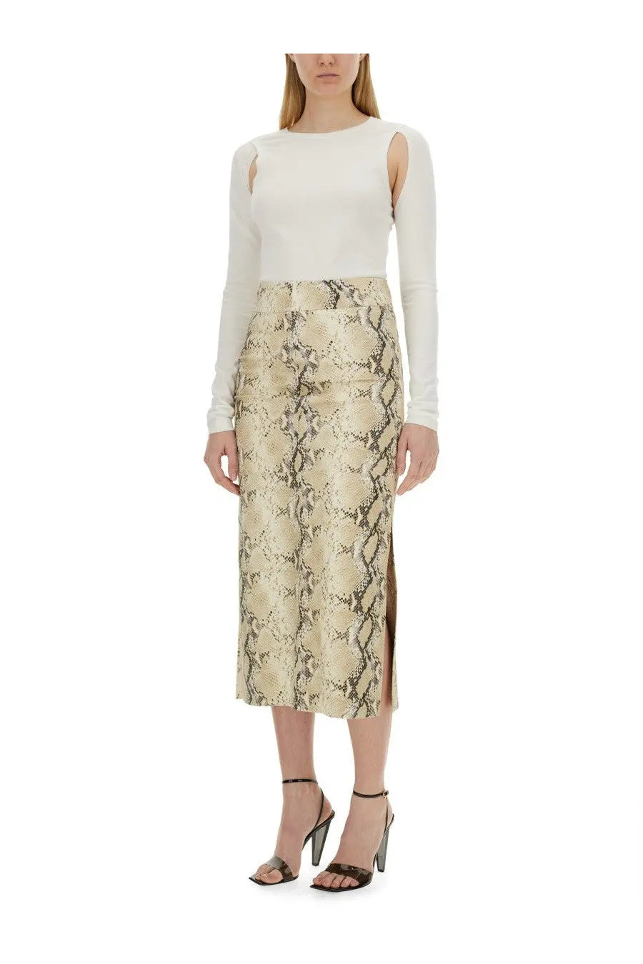 Helmut Lang Women's Top Cut Out White, view 2