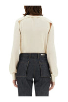Helmut Lang Women's Wool Jersey White, view 3