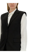 Helmut Lang Women's Wool Vest Black, view 4