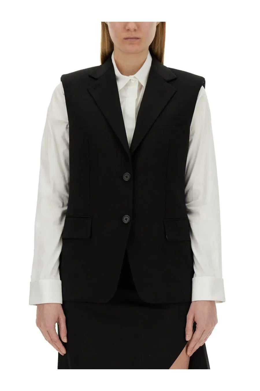 Helmut Lang Women's Wool Vest Black