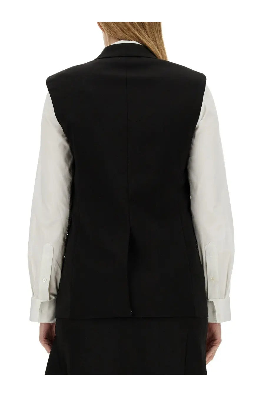 Helmut Lang Women's Wool Vest Black, view 3