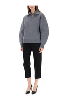 Helmut Lang Women's Zippered Apex Jersey Grey, view 2