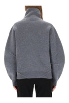 Helmut Lang Women's Zippered Apex Jersey Grey, view 3