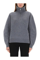 Helmut Lang Women's Zippered Apex Jersey Grey