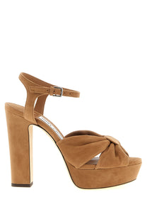 Jimmy Choo Heloise Sandals Brown