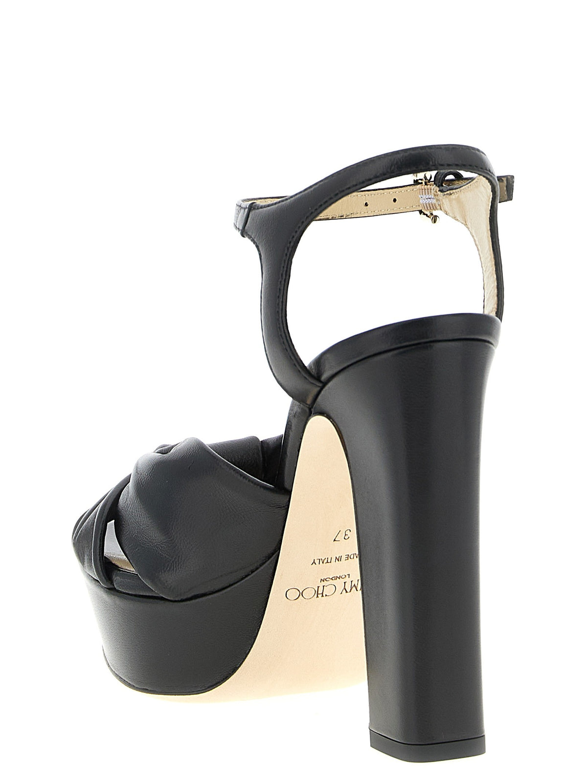Jimmy Choo Heloise Sandals Black, view 3
