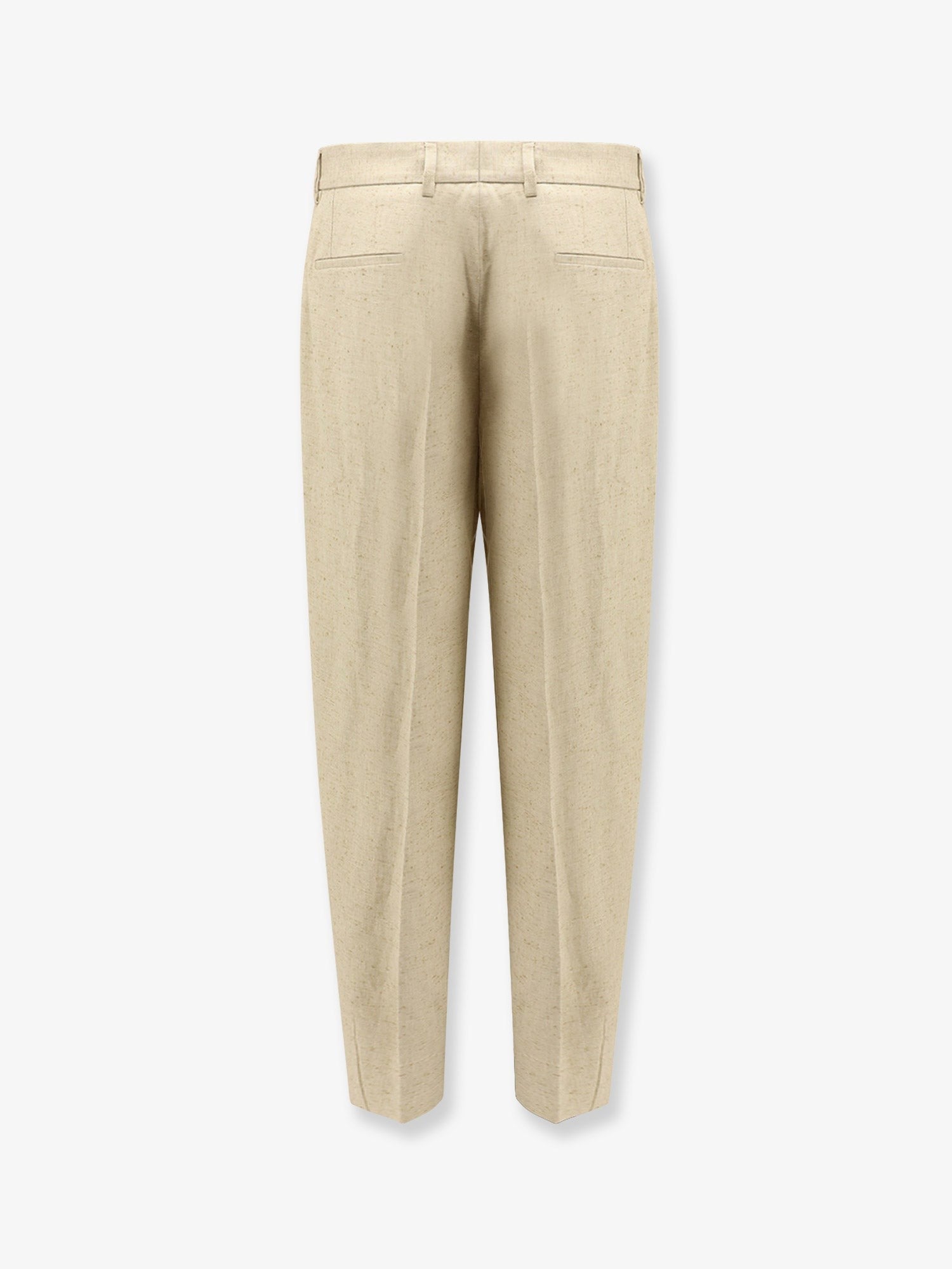 Dolce &amp; Gabbana Men's Linen and Silk Trousers Beige