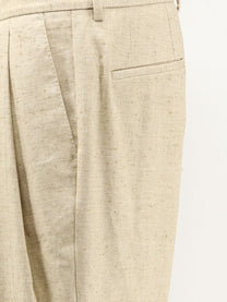 Dolce &amp; Gabbana Men's Linen and Silk Trousers Beige