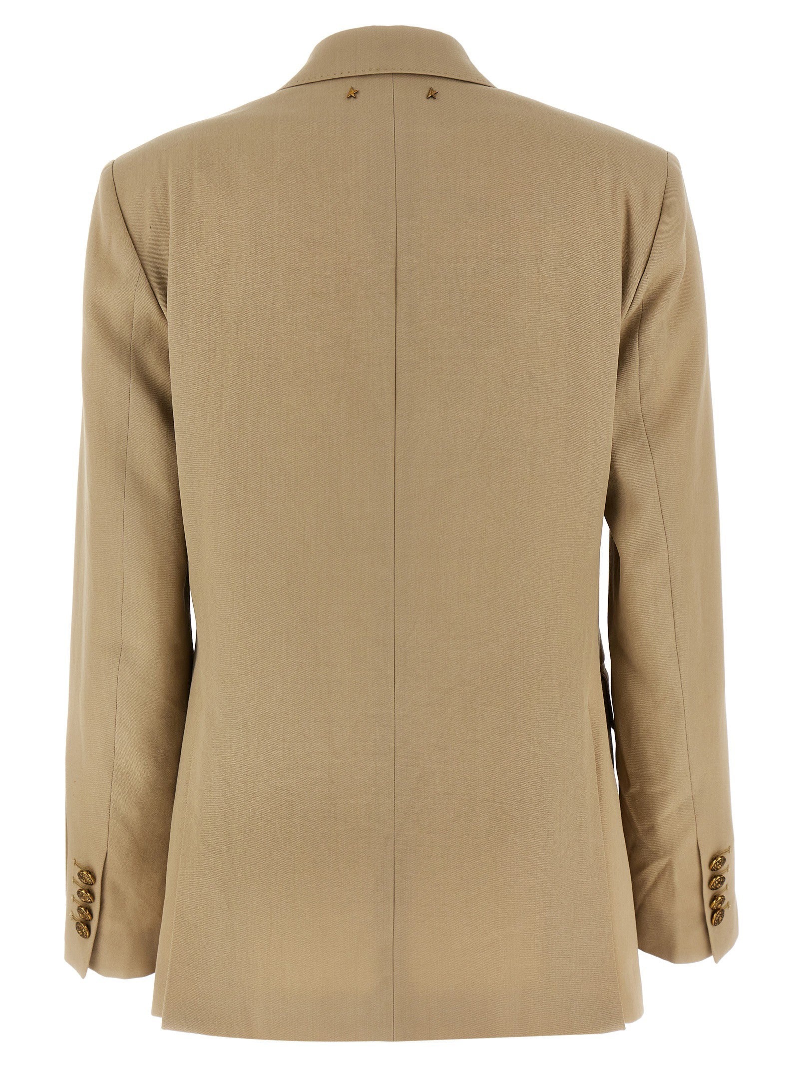 Golden Goose Heraldic Buttons Blazer Beige