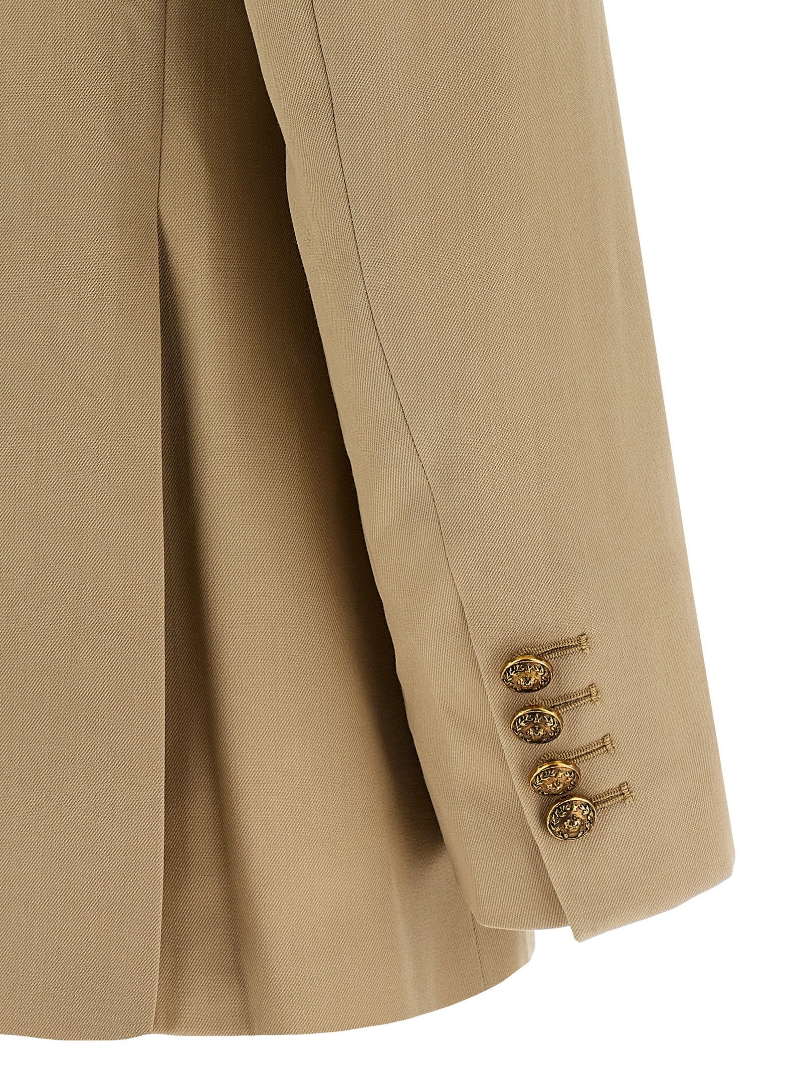 Golden Goose Heraldic Buttons Blazer Beige