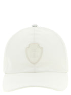 Brunello Cucinelli Heraldic Coat of Arms Cap White