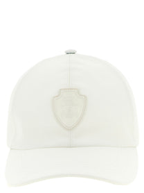 Brunello Cucinelli Heraldic Coat of Arms Cap White