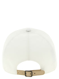 Brunello Cucinelli Heraldic Coat of Arms Cap White
