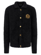 Dolce &amp; Gabbana Heraldic Coat of Arms Cardigan Black
