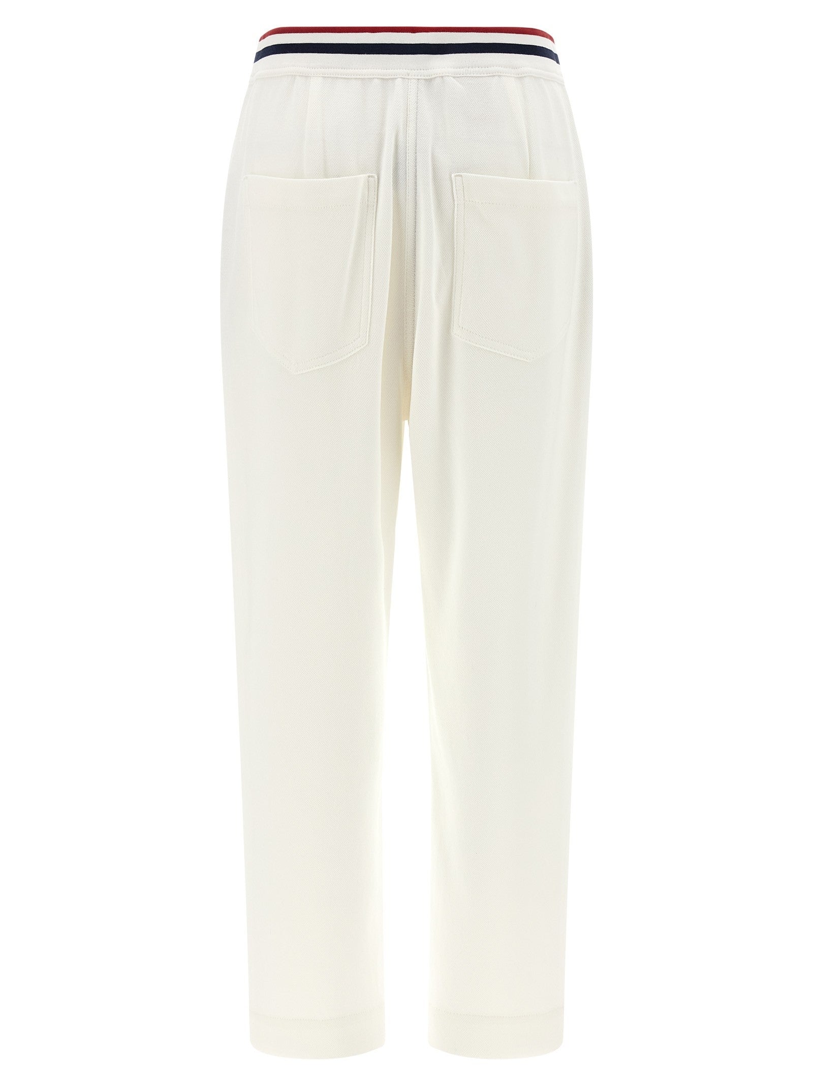 Brunello Cucinelli Heraldic Coat of Arms Joggers White
