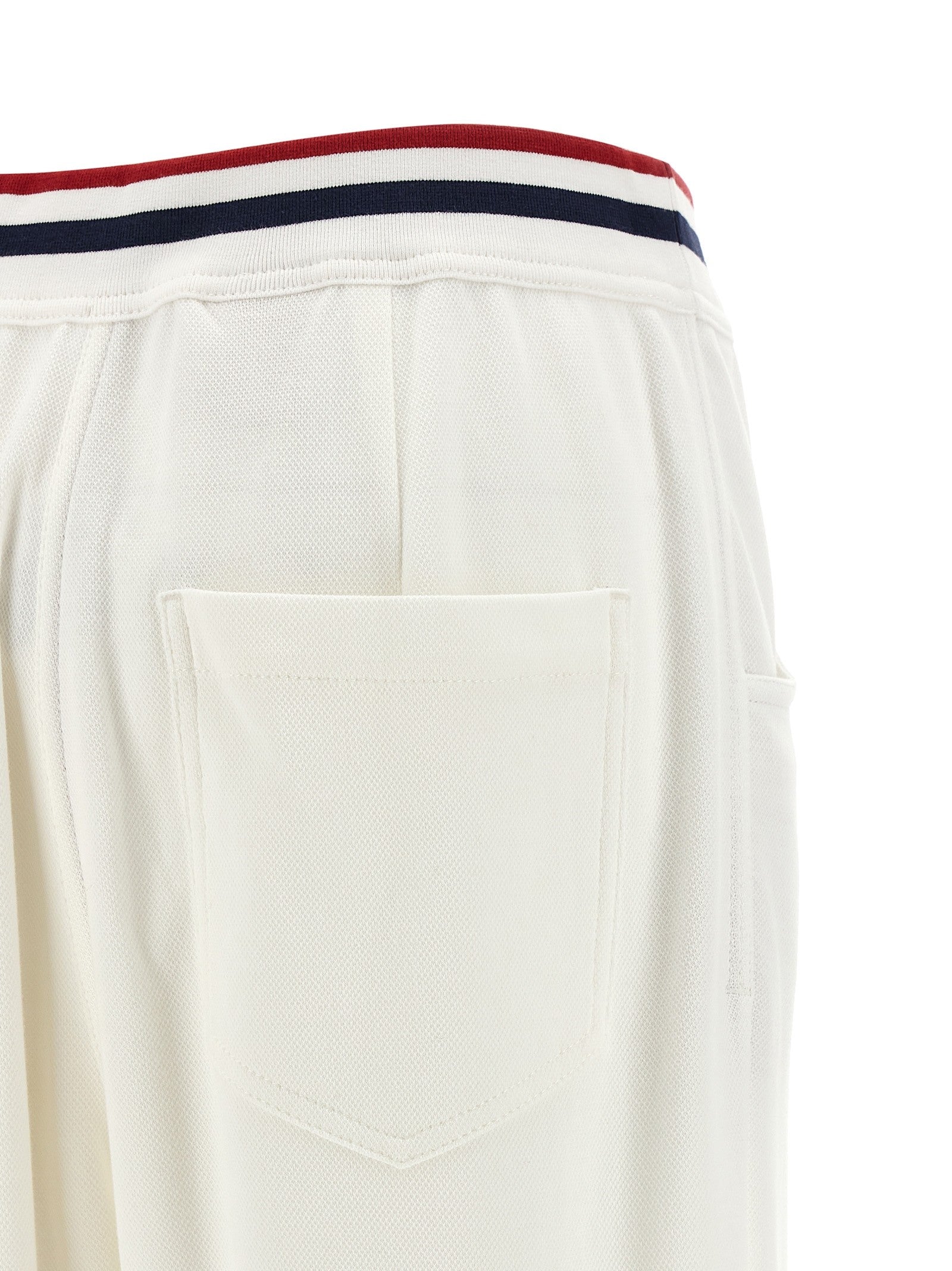 Brunello Cucinelli Heraldic Coat of Arms Joggers White
