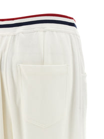 Brunello Cucinelli Heraldic Coat of Arms Joggers White