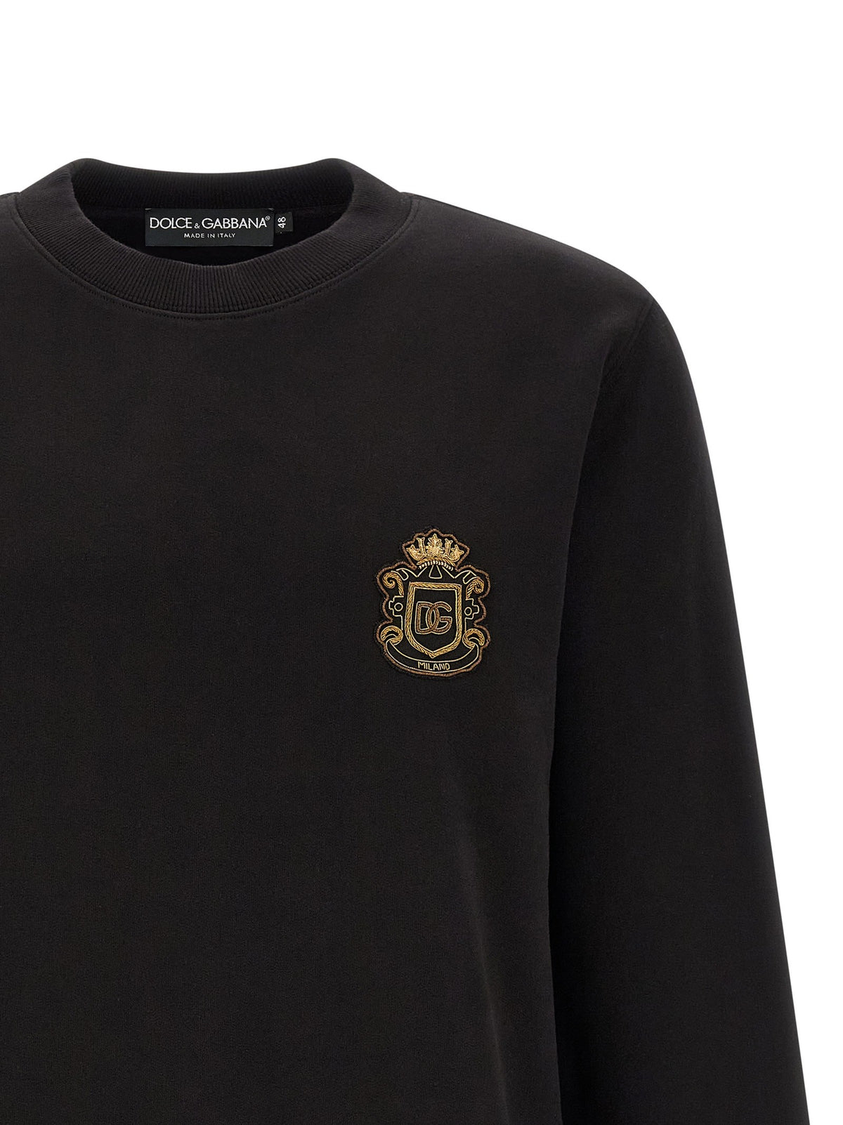 Dolce &amp; Gabbana Heraldic Patch Sweatshirt Black