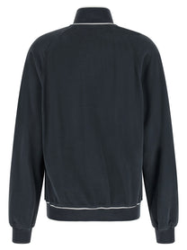 Brunello Cucinelli Heraldic Patch Sweatshirt Blue
