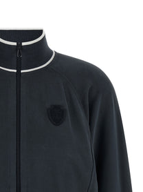 Brunello Cucinelli Heraldic Patch Sweatshirt Blue