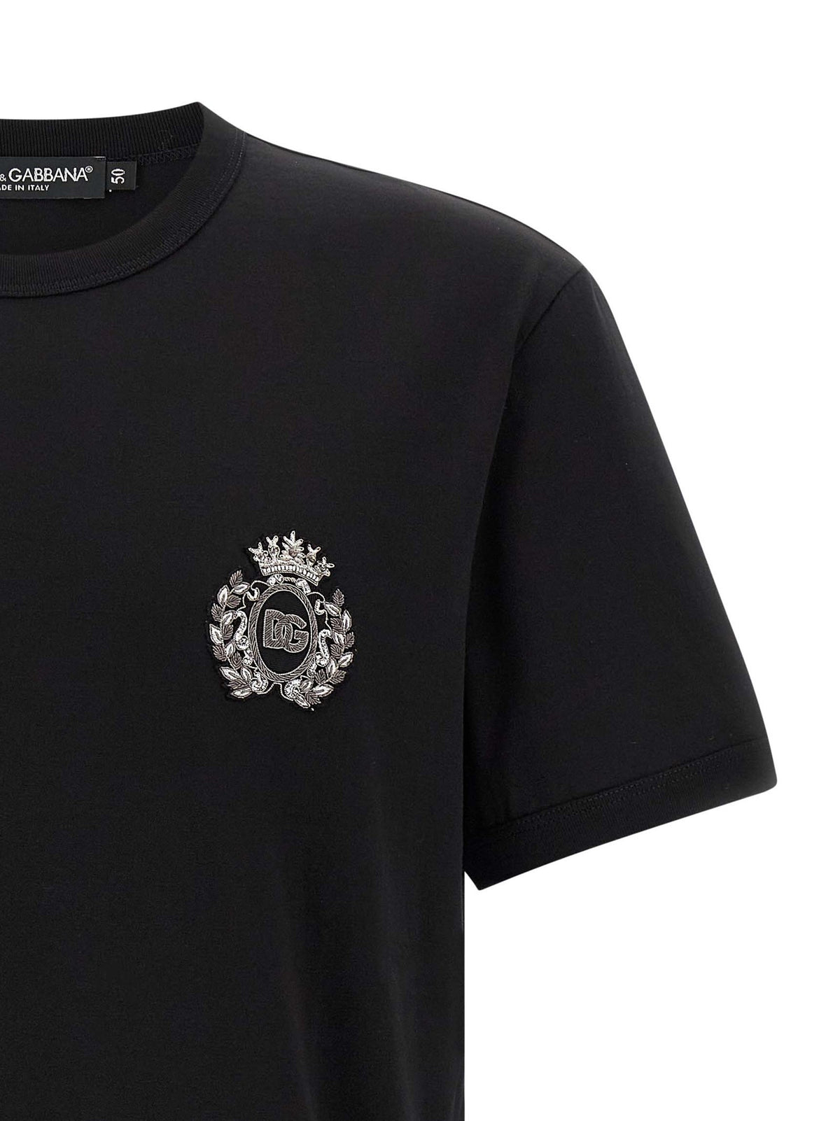 Dolce &amp; Gabbana Heraldic Patch Shirt Black