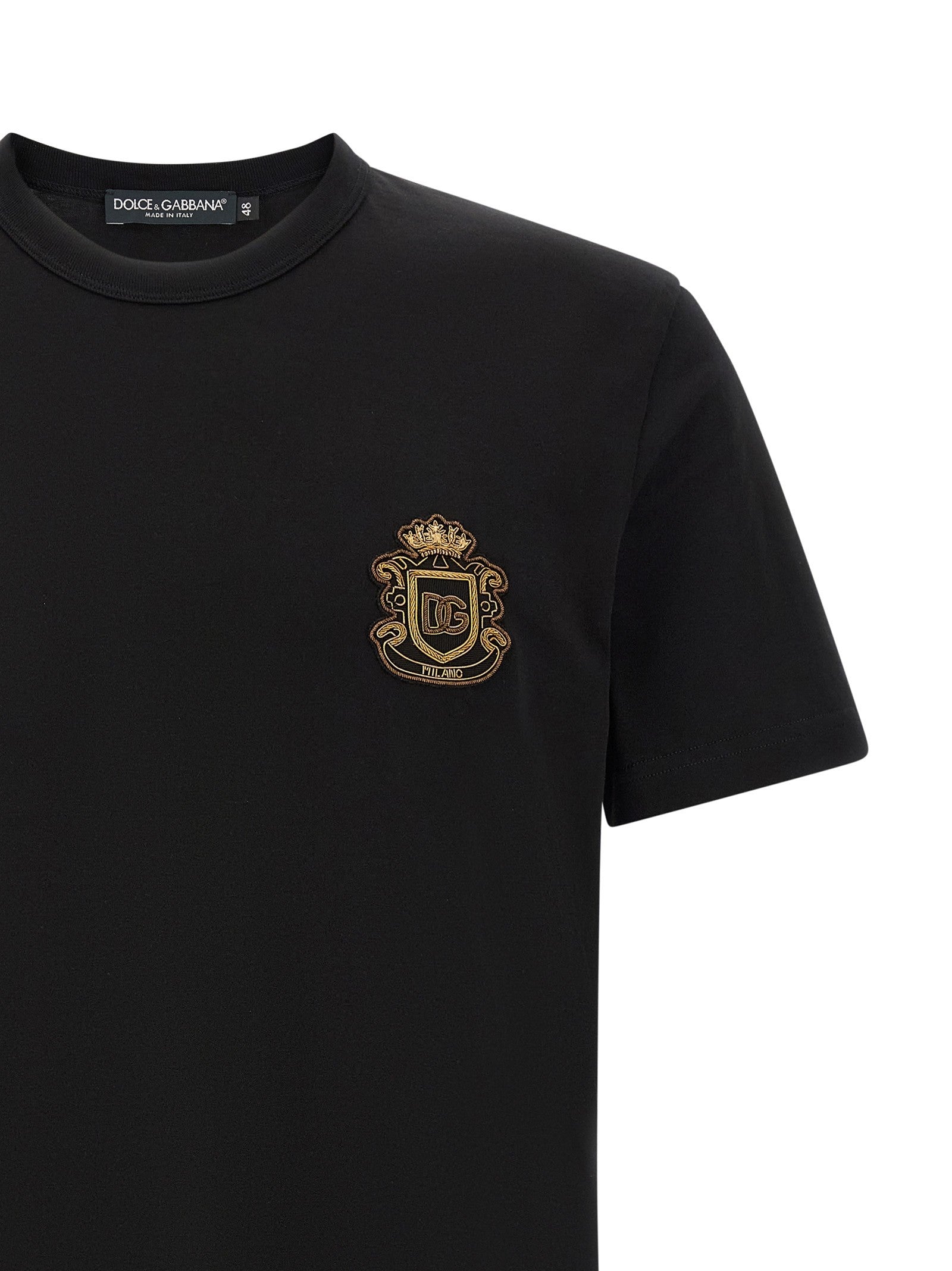 Dolce &amp; Gabbana Heraldic Patch Shirt Black