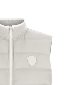 Brunello Cucinelli Heraldic Patch Vest Grey