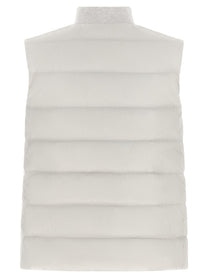 Brunello Cucinelli Heraldic Patch Vest Grey