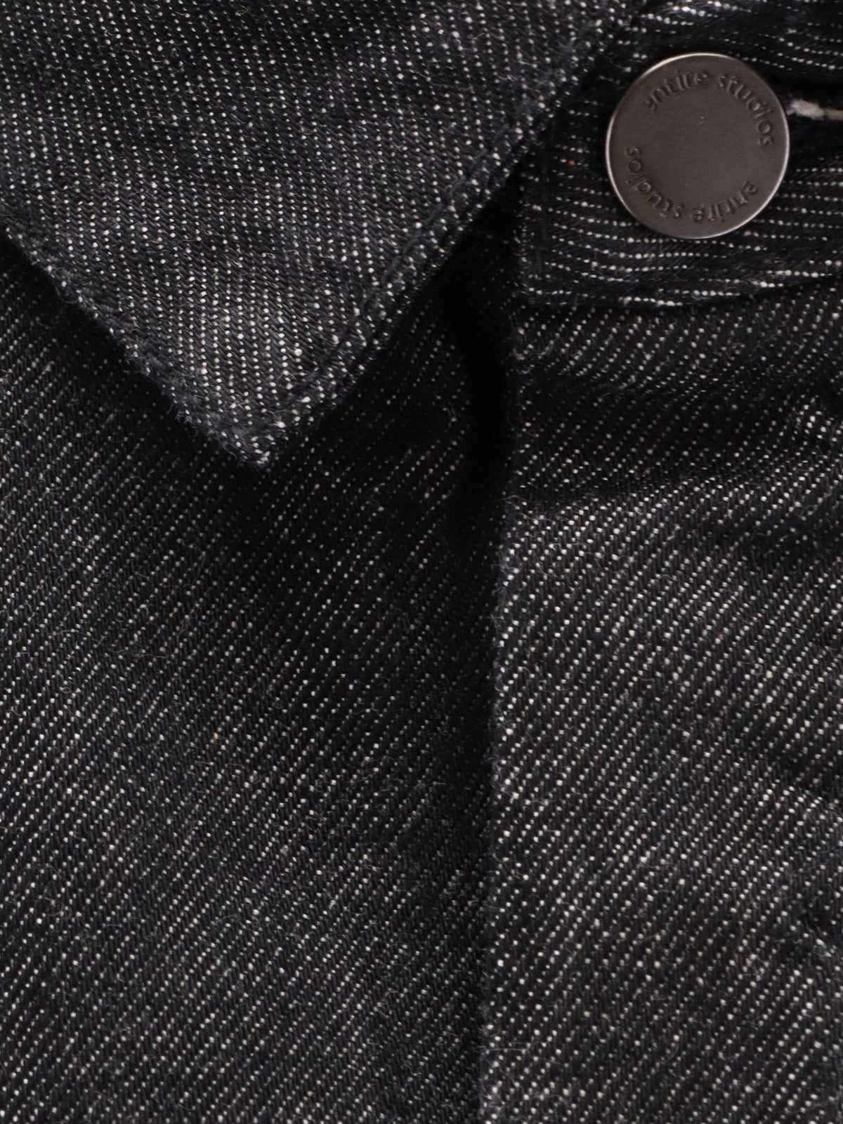 Entire Studios Women's Herculean Black Denim Shirt Jacket Black, view 3