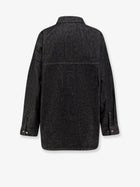 Entire Studios Women's Herculean Black Denim Shirt Jacket Black, view 2