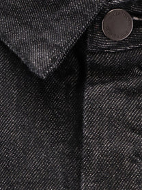 Entire Studios Women's Herculean Black Denim Shirt Jacket Black
