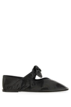 Hereu Women's Leather Ballet Flats Black