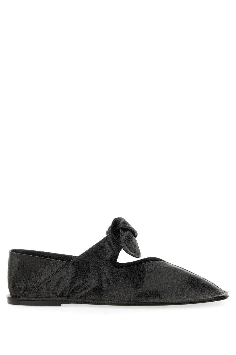 Hereu Women's Leather Ballet Flats Black