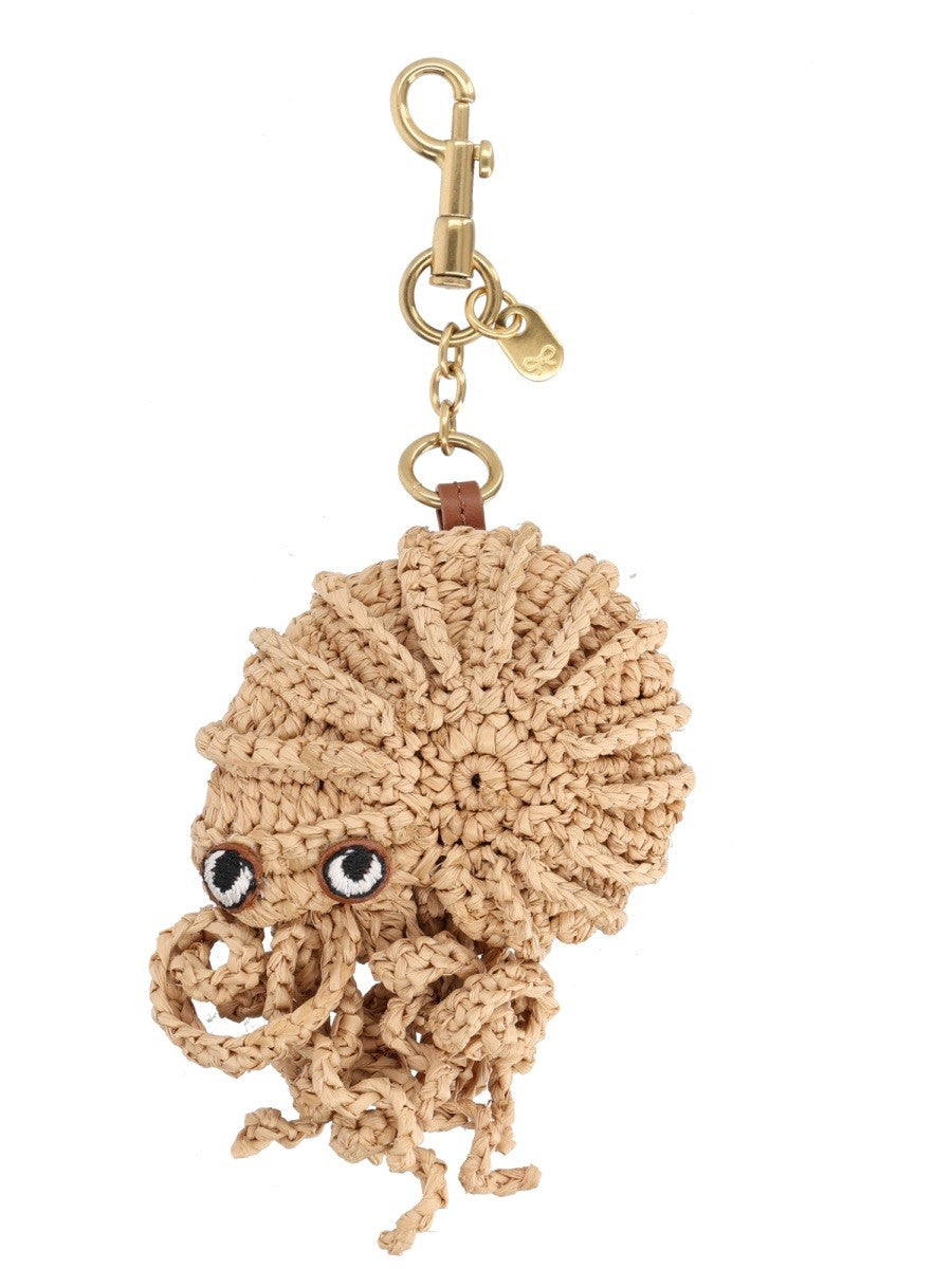 Anya Hindmarch Women's Hermit Crab Keychain Charm Beige
