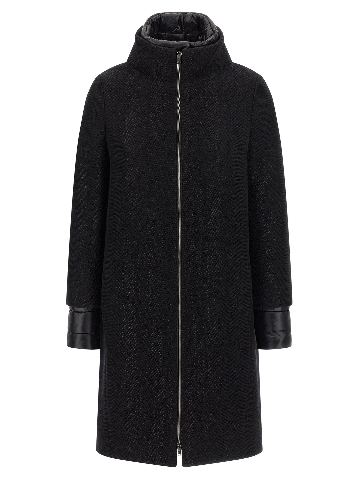 HERNO - HERNO - Lamé thread and wool coat - Women’s Outerwear