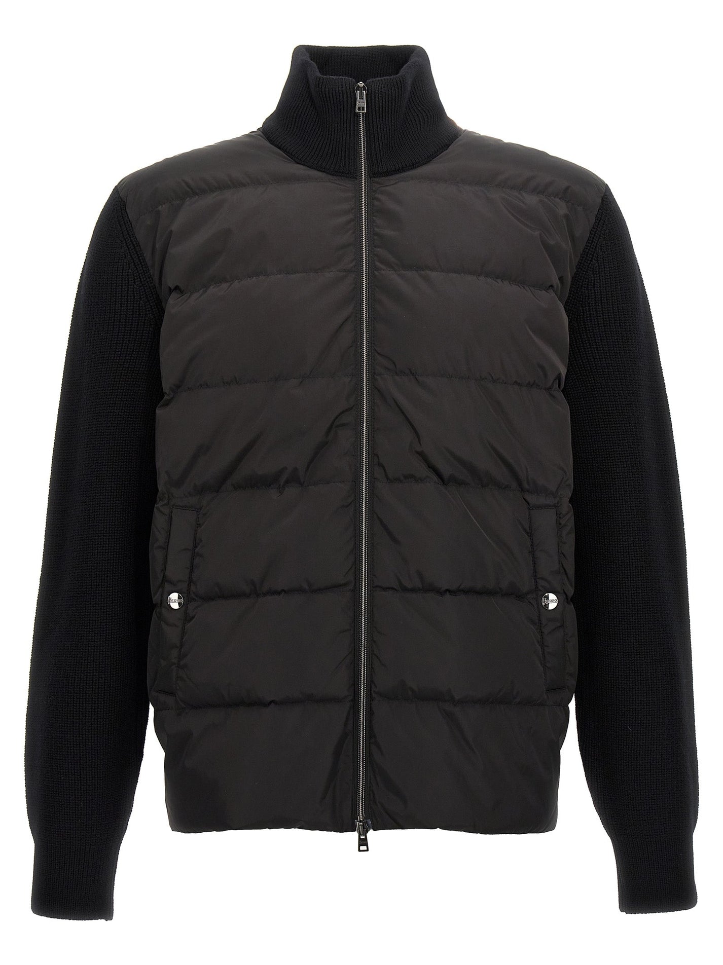 HERNO - HERNO - Two-material puffer jacket - Men’s Outerwear